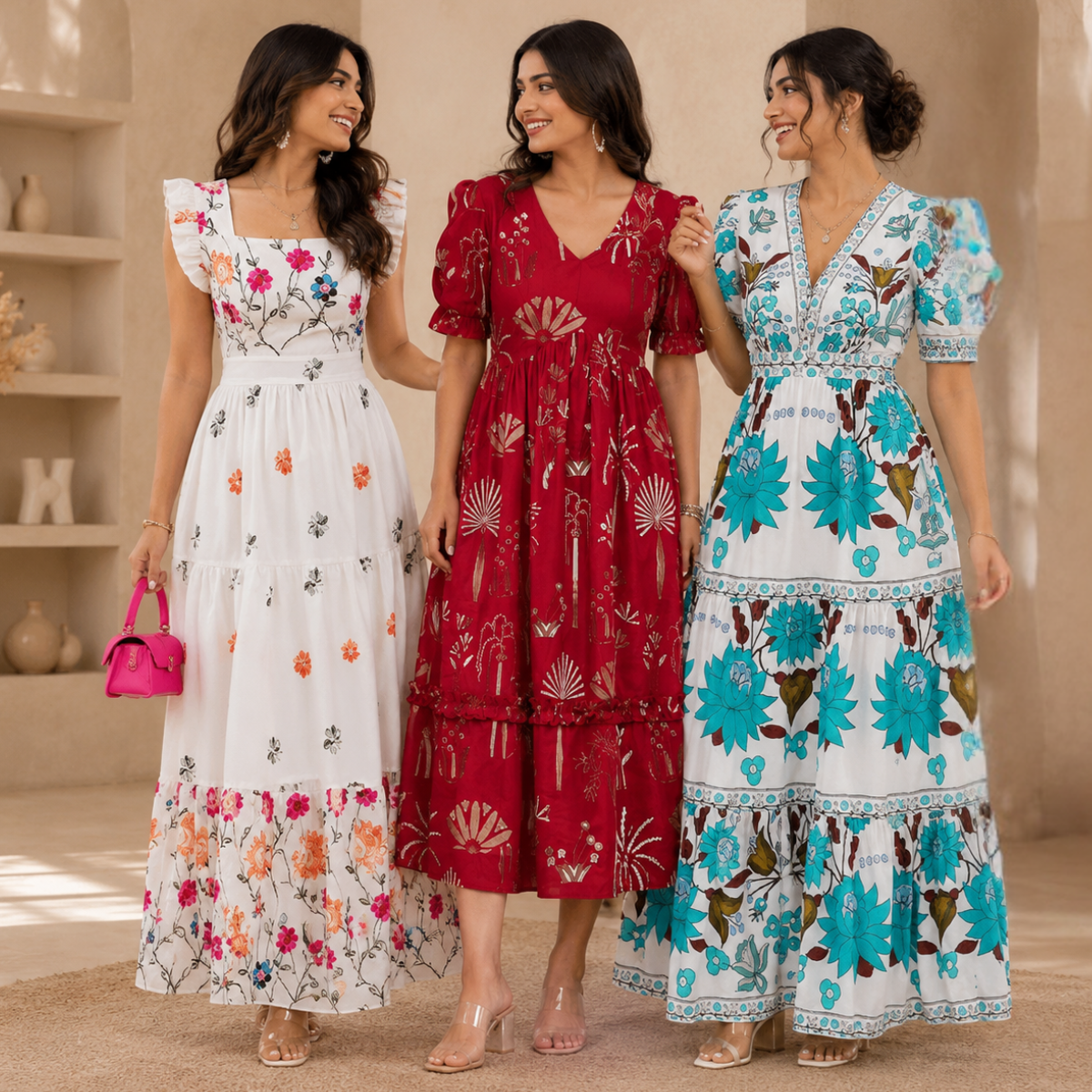 3 Women's Maxi Dress Collection ( D2 ) – Teevique
