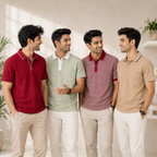 4 Men's Everyday Polo T-Shirts with Pockets ( P-1 )