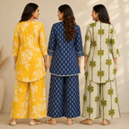 3 Women's Printed Co-Ord Set Collection ( P4 )