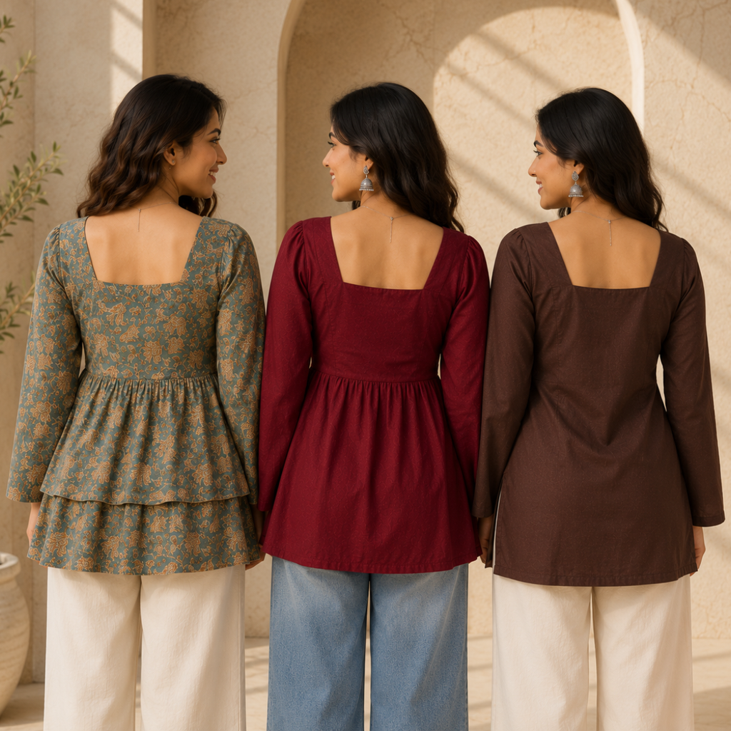 3 Short Kurtis, One Perfect Combo | SK-08
