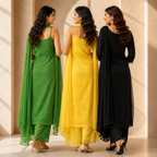 3 Women's Chikankari Kurta Set with Dupatta ( CK3 )