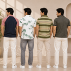 4 Men's Smart Casual Polo with Pockets ( S4 )