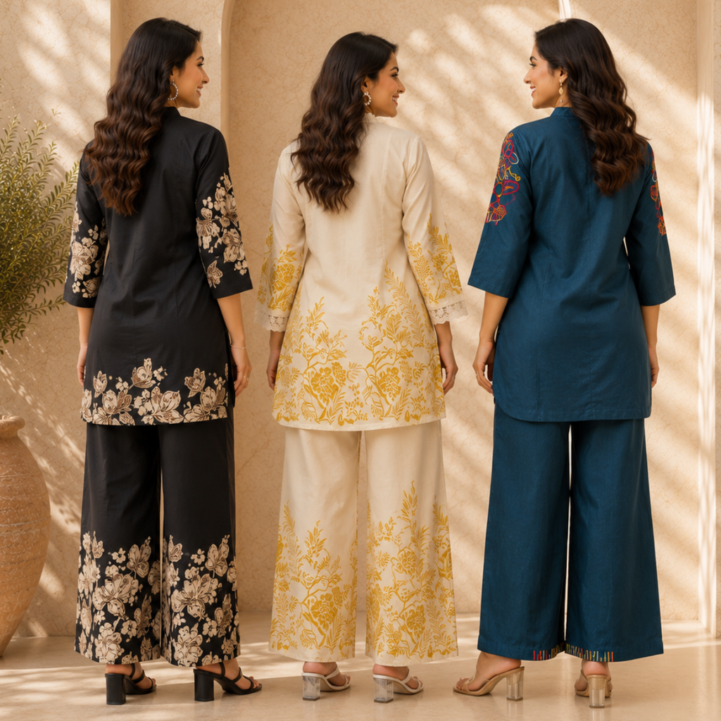 3 Women's Daily Wear Co-Ord Set ( D5 )