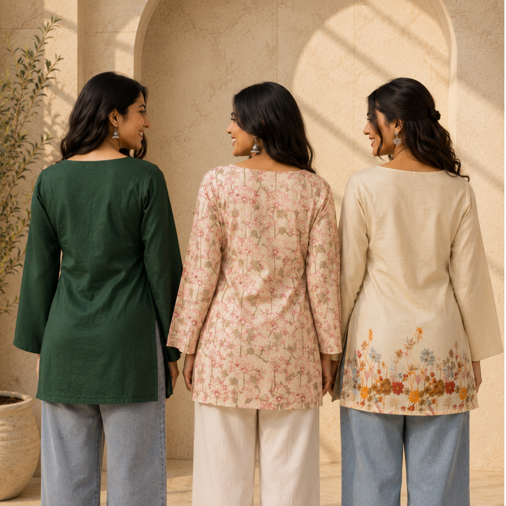 3 Short Kurtis, One Perfect Combo | SK-09
