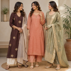 3 Women's Kurta Styles with Dupatta ( K5 )