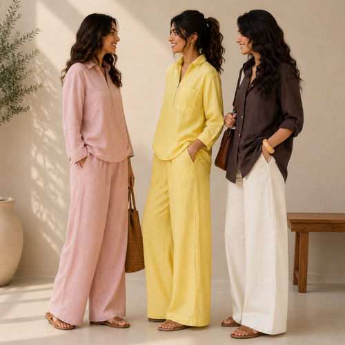 3 Linen Top with Bottom ( L6 )