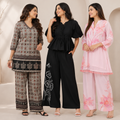 3 Women's Printed Co-Ord Set Collection ( P7 )