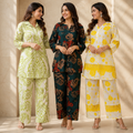 3 Women's Daily Wear Co-Ord Set ( D7 )