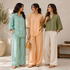 3 Linen Top with Bottom ( L7 )