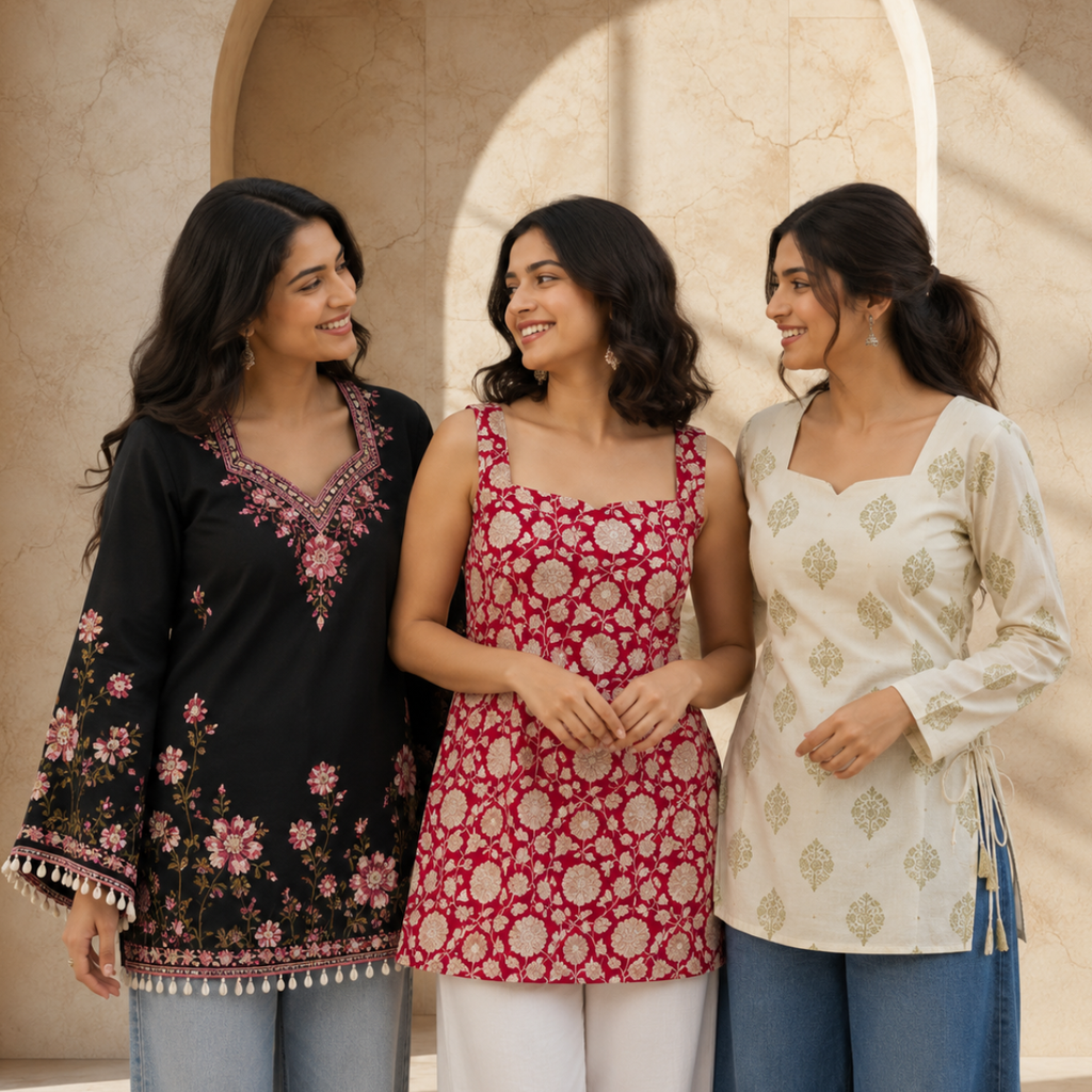 3 Short Kurtis, One Perfect Combo | SK-06