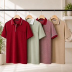 4 Men's Everyday Polo T-Shirts with Pockets ( P-1 )
