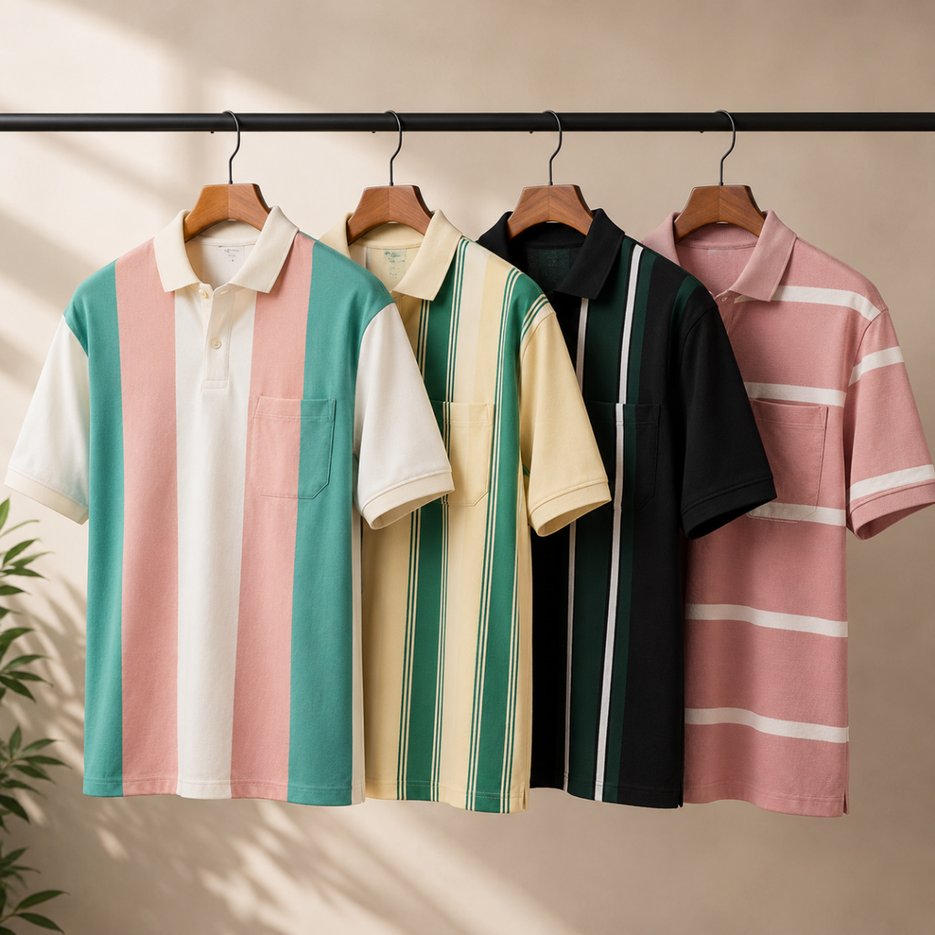 4 Men's Daily Wear Polo T-Shirts with Pockets ( T1 )