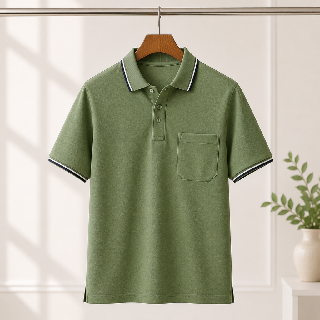 4 Men's Everyday Polo T-Shirts with Pockets ( P-2 )