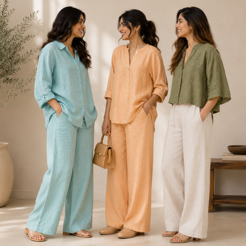 3 Linen Top with Bottom ( L7 )