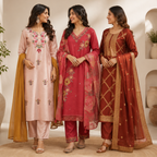 3 Women's Kurta Styles with Dupatta ( K6 )