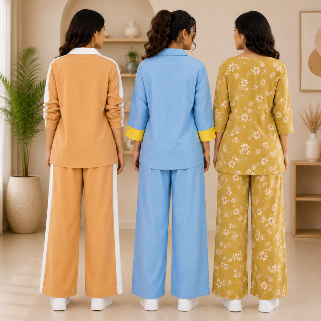 Women Airport Comfort Co-Ord Set ( S7 )