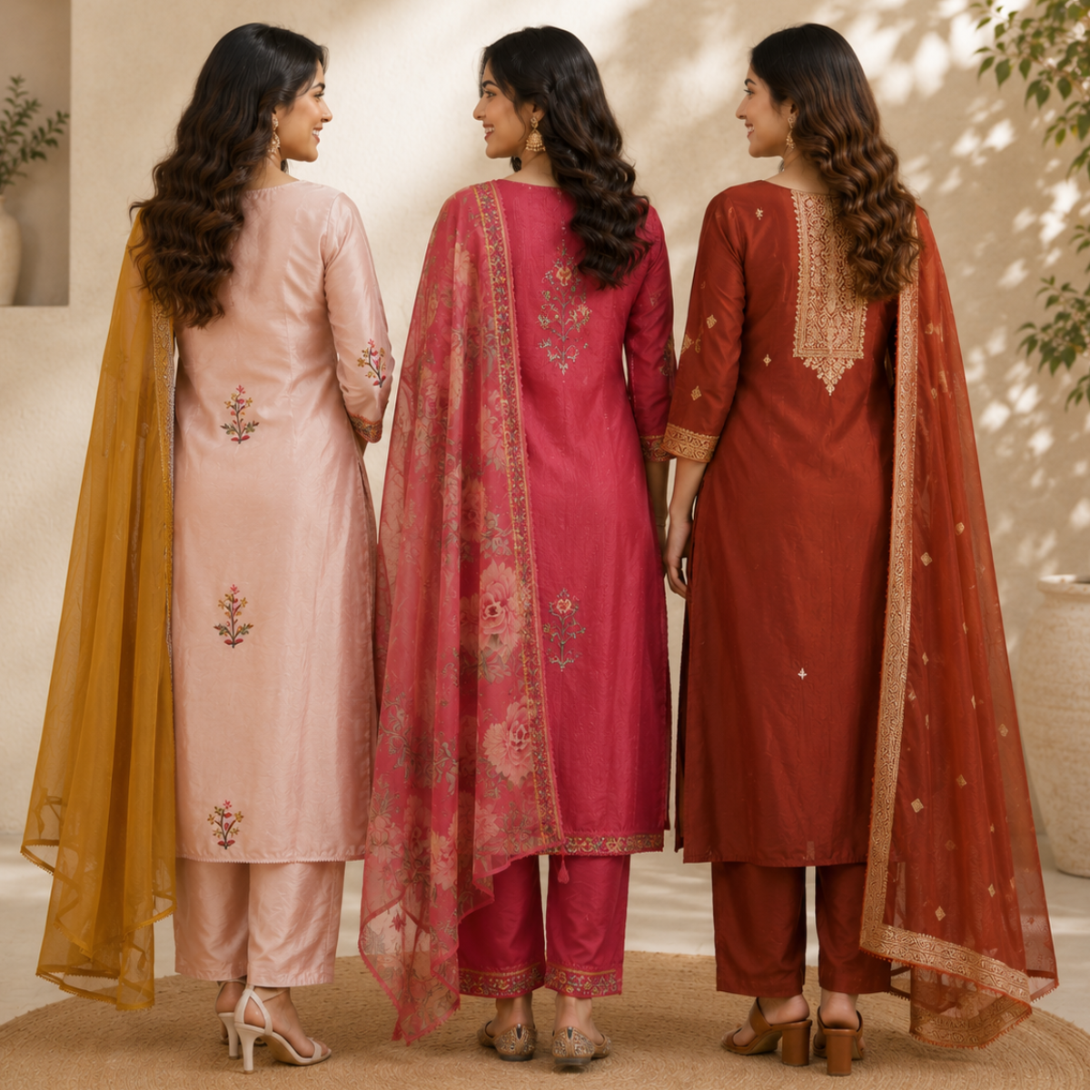 3 Women's Kurta Styles with Dupatta ( K6 )