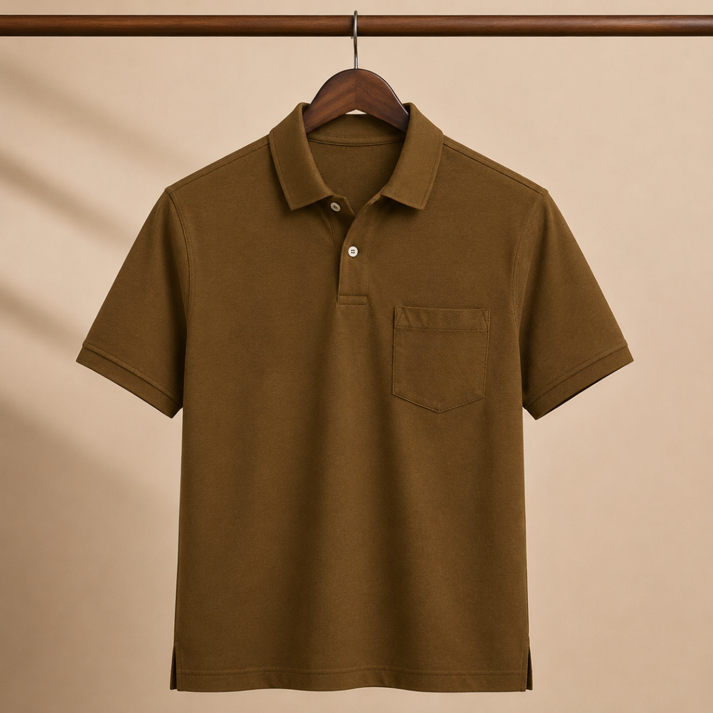 4 Men's Casual Polo Collection With Pockets ( C3 )