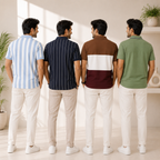 4 Men's Everyday Polo T-Shirts with Pockets ( P-2 )