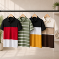 4 Men's Everyday Polo T-Shirts with Pockets ( P-3 )