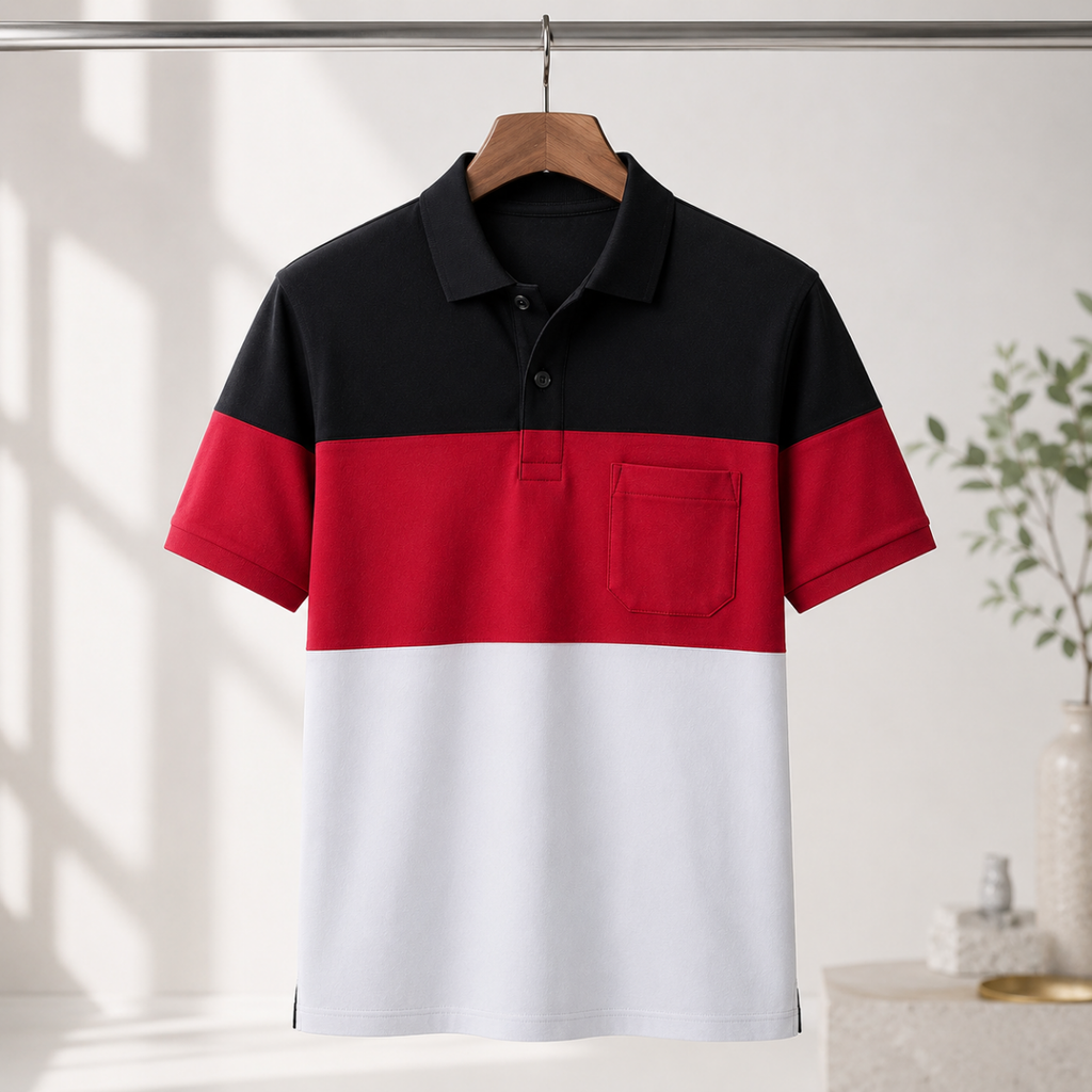 4 Men's Everyday Polo T-Shirts with Pockets ( P-3 )