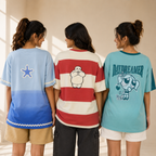 3 Women's Everyday Oversized T-Shirts ( T-4 )