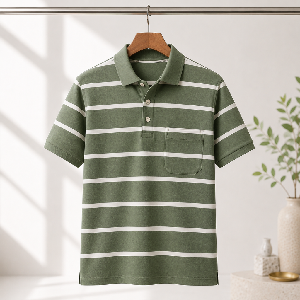 4 Men's Everyday Polo T-Shirts with Pockets ( P-3 )