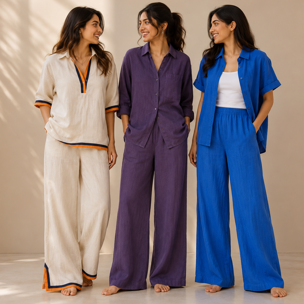 3 Linen Top with Bottom ( L10 )