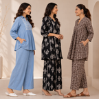 3 Women's Printed Co-Ord Set Collection ( P10 )