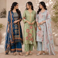 3 Women's Kurta Styles with Dupatta ( K8 )