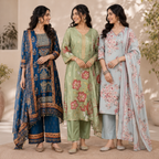 3 Women's Kurta Styles with Dupatta ( K8 )