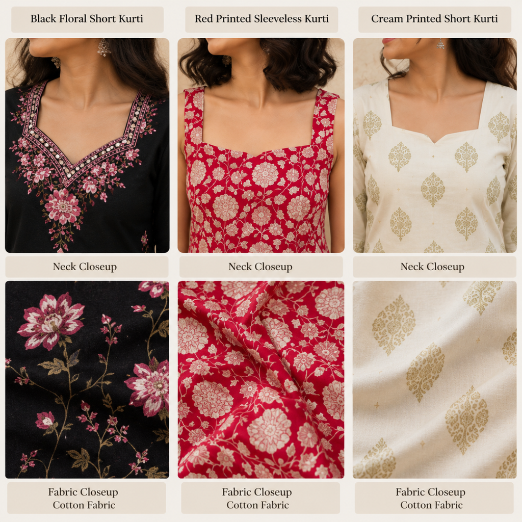 3 Short Kurtis, One Perfect Combo | SK-06