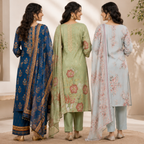 3 Women's Kurta Styles with Dupatta ( K8 )