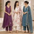 3 Women's Kurta Styles with Dupatta ( K9 )