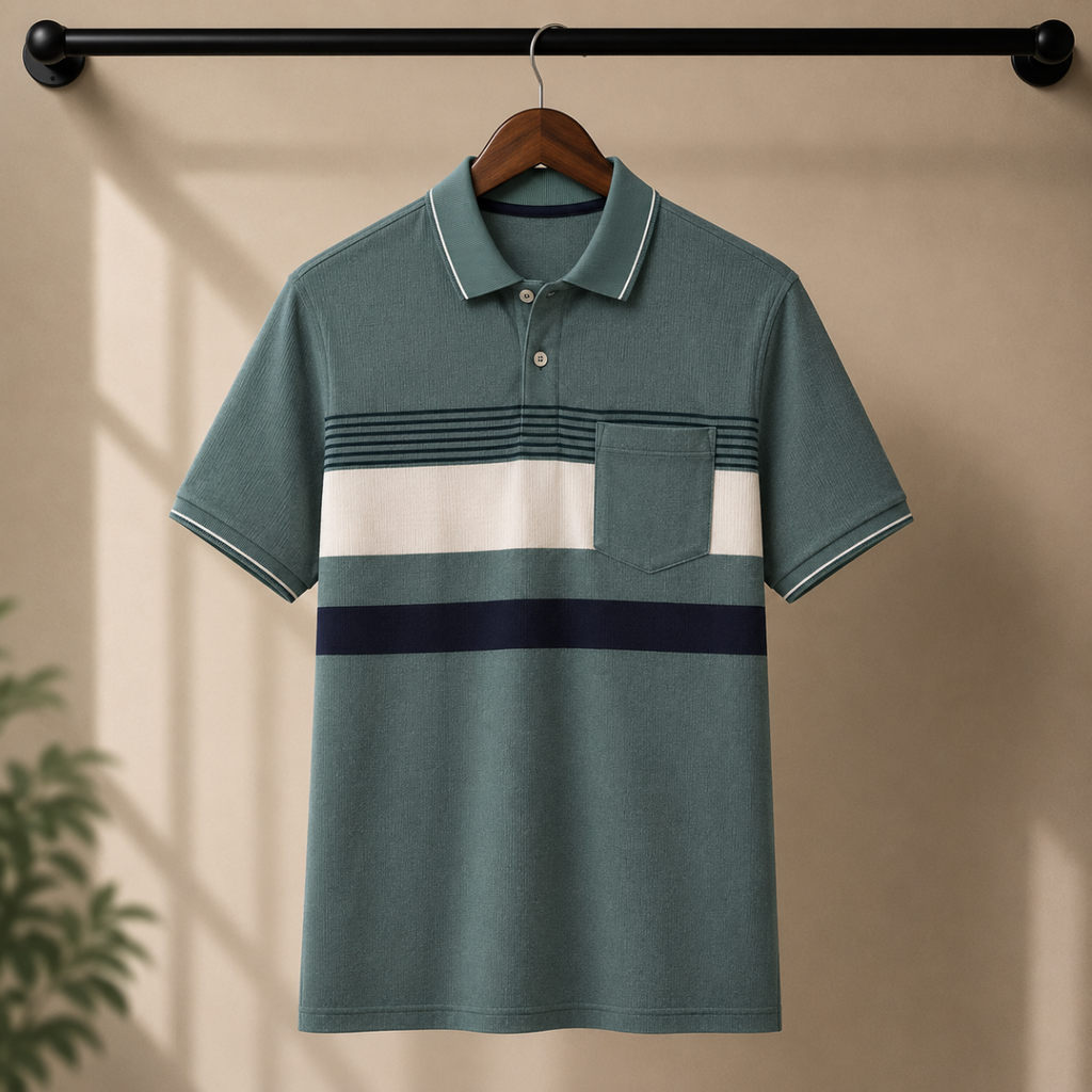 4 Men's Casual Polo Collection With Pockets ( C5 )