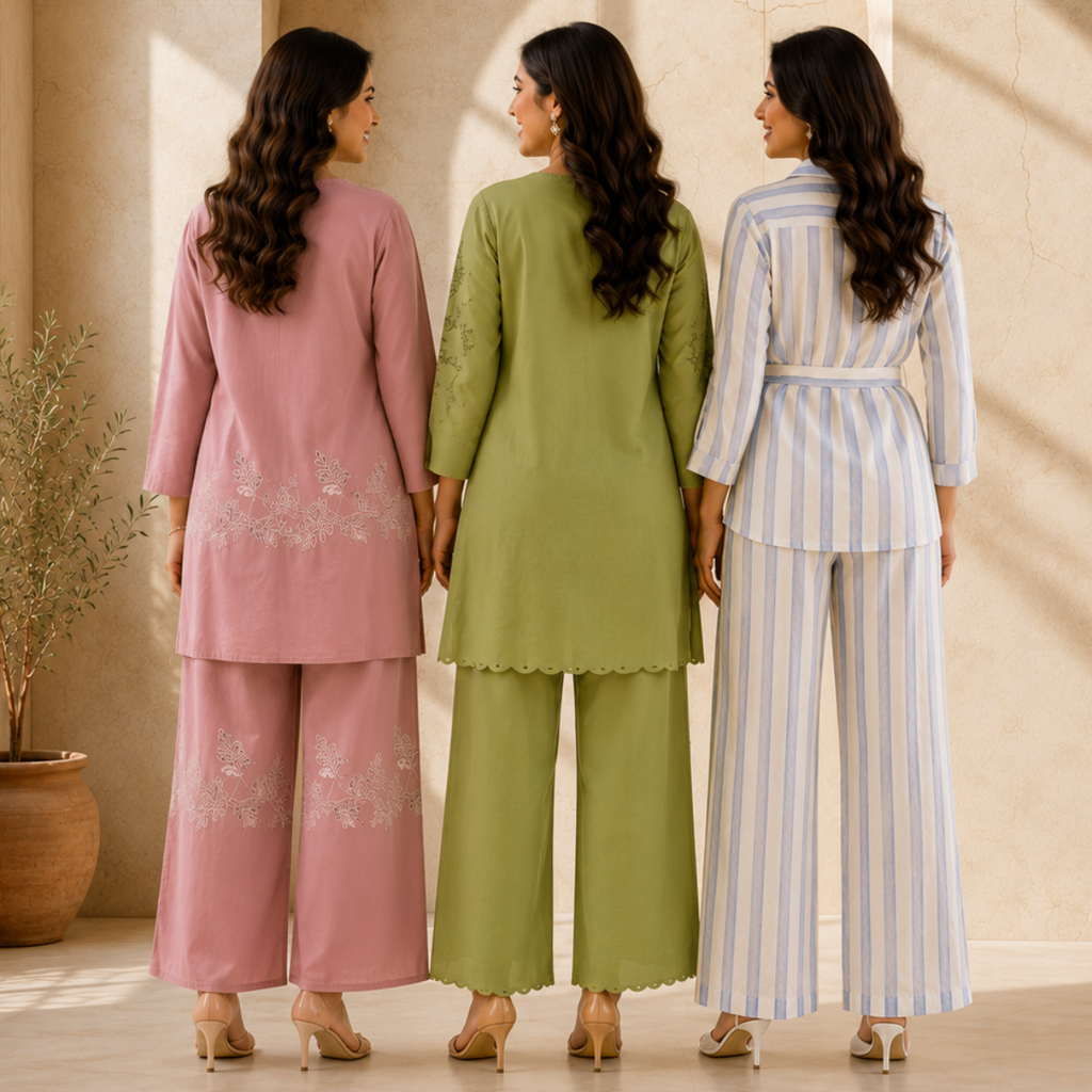3 Women's Daily Wear Co-Ord Set ( D1 )