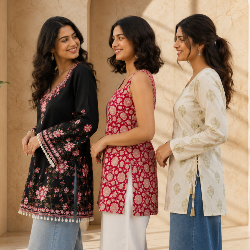 3 Short Kurtis, One Perfect Combo | SK-06