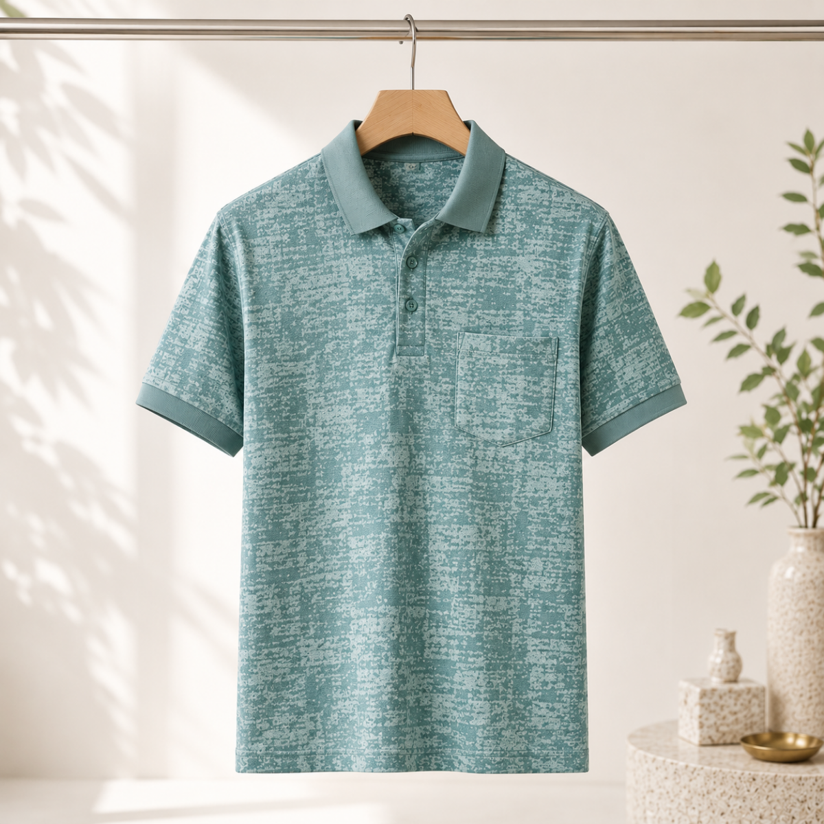 4 Men's Everyday Polo T-Shirts with Pockets ( P-4 )
