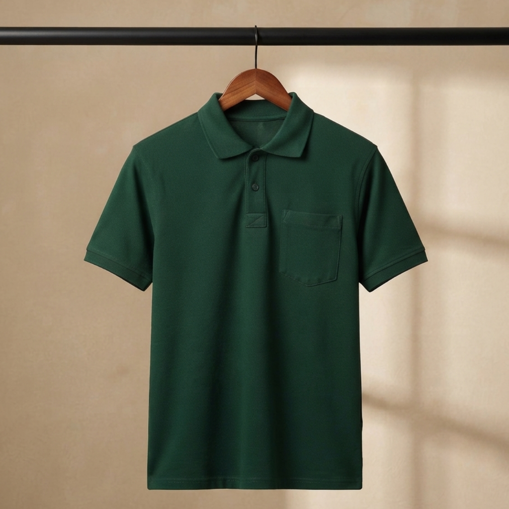 4 Men's Casual Polo Collection With Pockets ( C5 )