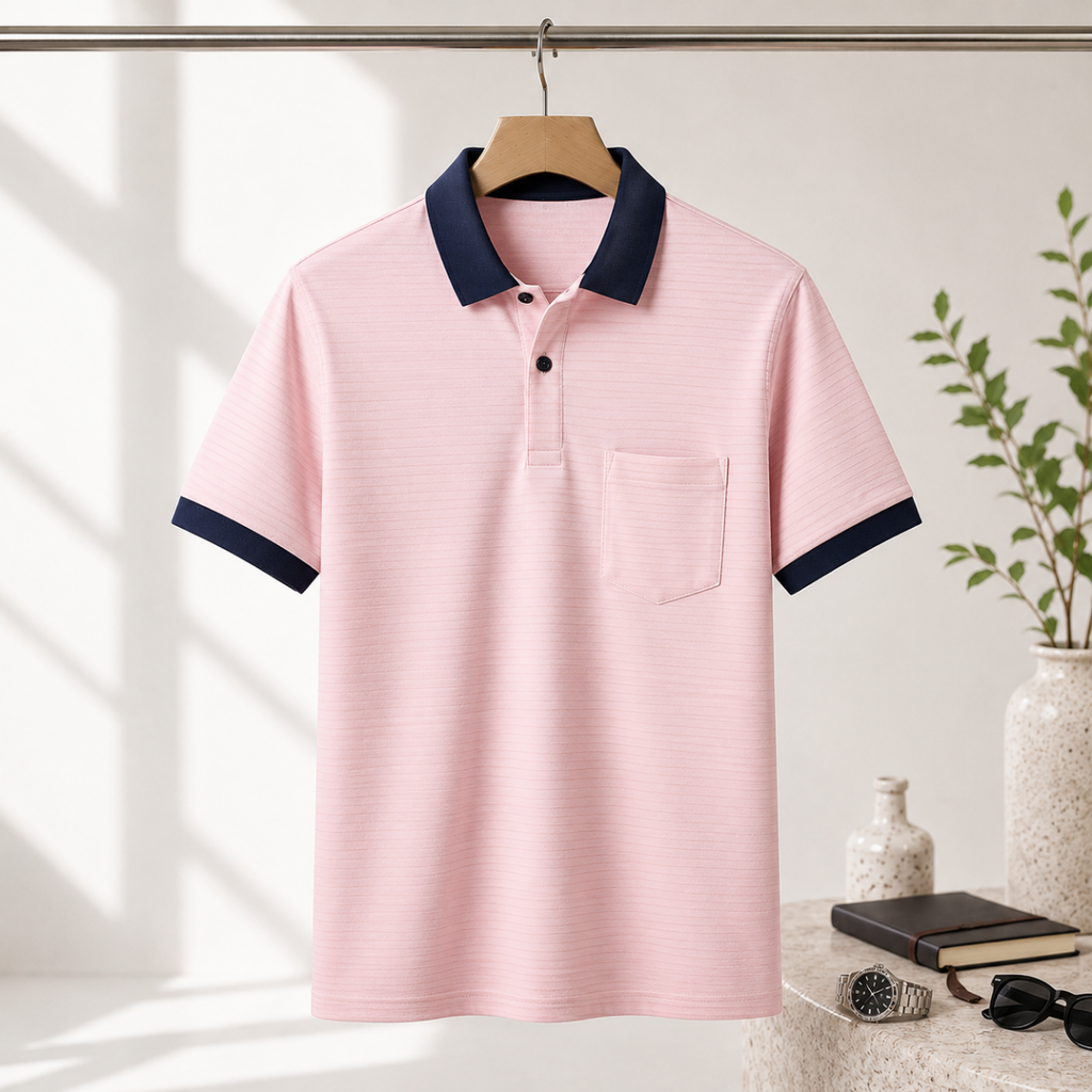 4 Men's Everyday Polo T-Shirts with Pockets ( P-4 )