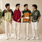 4 Men's Daily Wear Polo T-Shirts with Pockets ( T4 )