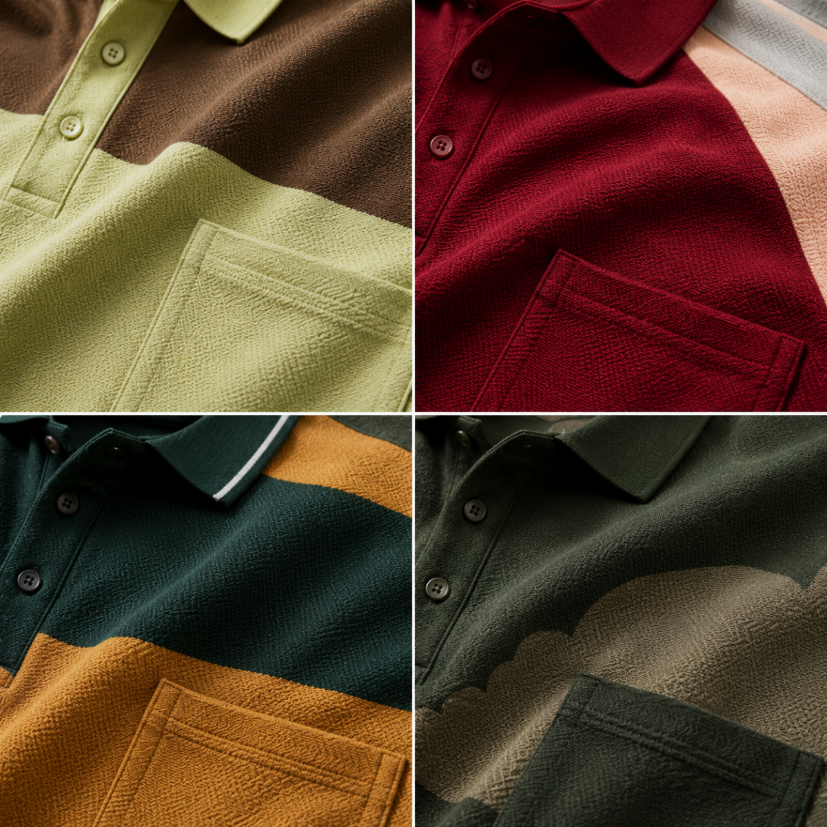 4 Men's Daily Wear Polo T-Shirts with Pockets ( T4 )