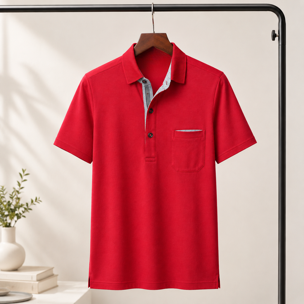 4 Men's Casual Polo Collection With Pockets ( C6 )