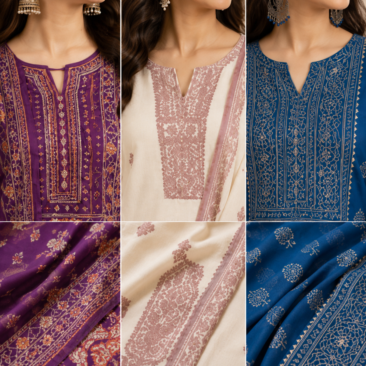 3 Women's Kurta Styles with Dupatta ( K1 )