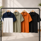 4 Men's Everyday Polo T-Shirts with Pockets ( P-5)