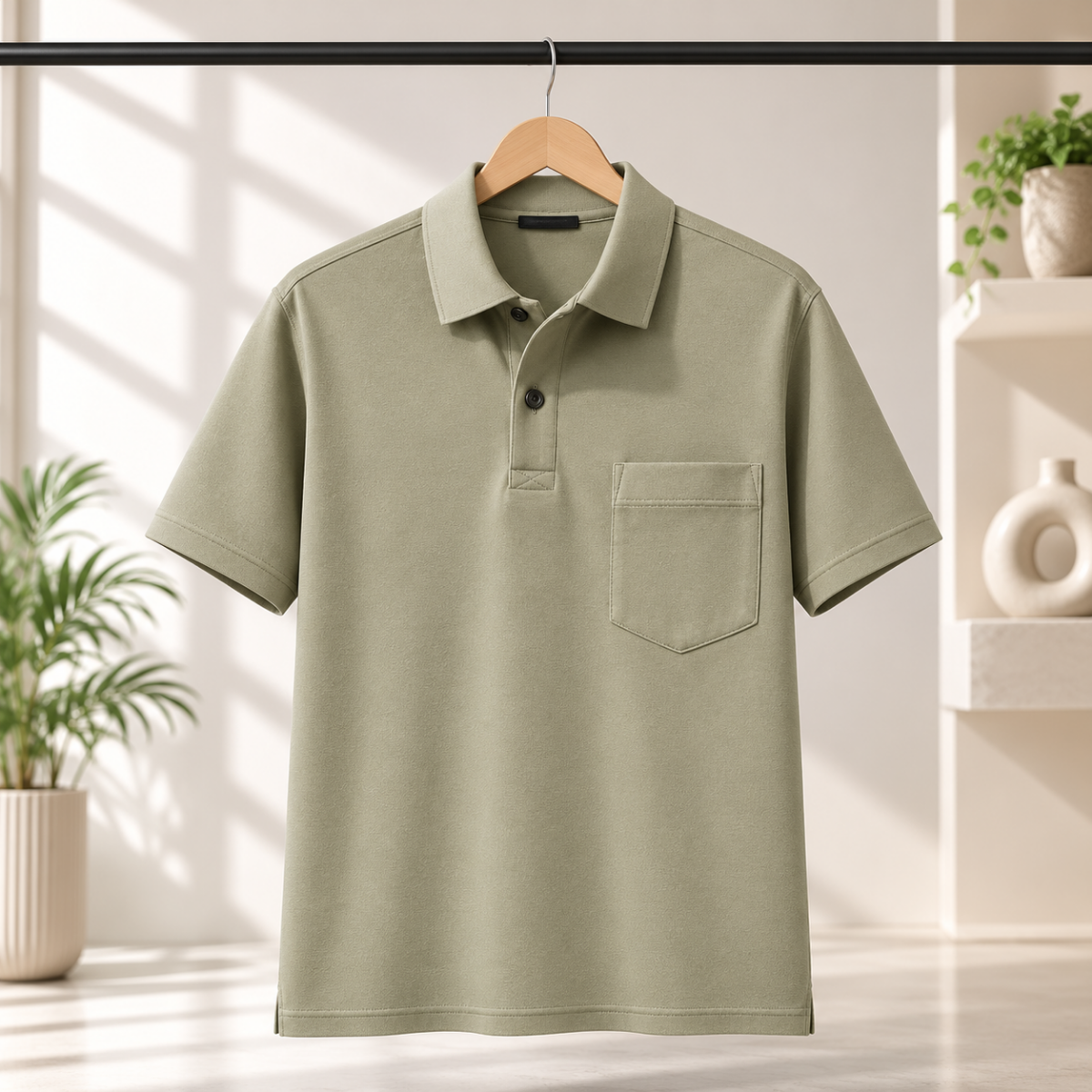 4 Men's Everyday Polo T-Shirts with Pockets ( P-5)