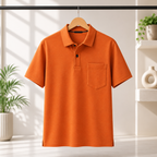 4 Men's Everyday Polo T-Shirts with Pockets ( P-5)