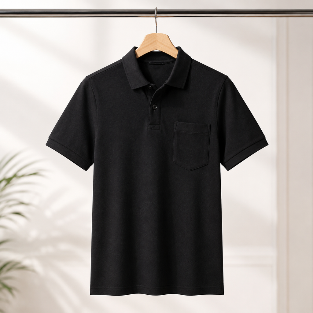 4 Men's Everyday Polo T-Shirts with Pockets ( P-5)