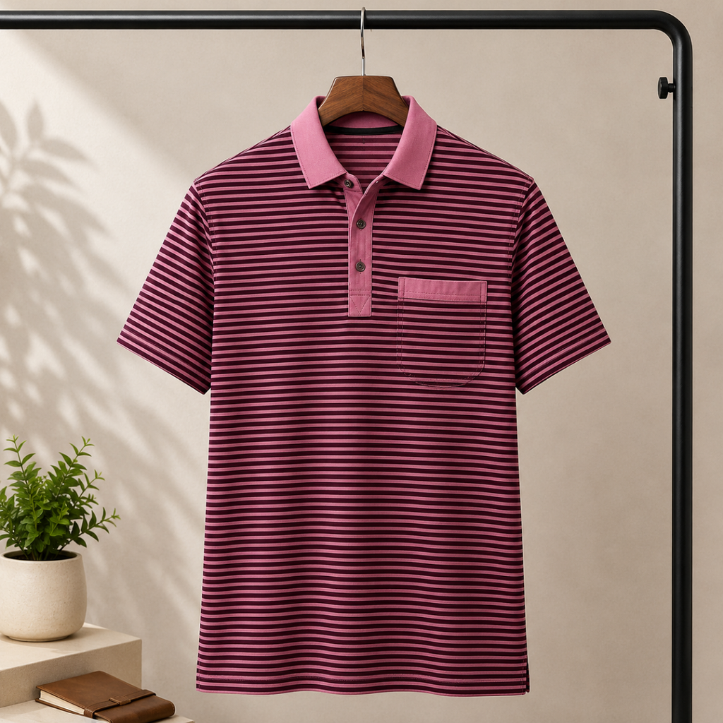 4 Men's Casual Polo Collection With Pockets ( C7 )