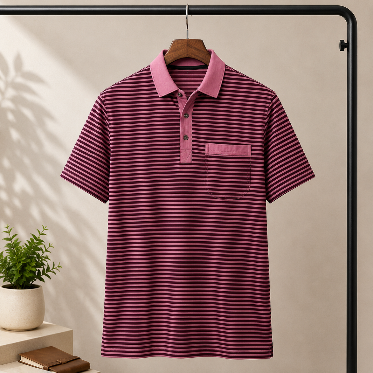 4 Men's Casual Polo Collection With Pockets ( C7 )